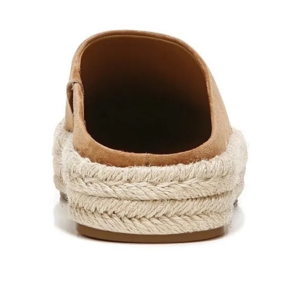 VINCE Ulla Hemp Leather Espadrille Platform Tan Mules SIZE 9.5 NWOT $230. NICE! - Picture 10 of 12